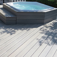 Fabricant chinois de terrasses en WPC en teck, revêtement de sol en WPC 3D, terrasse en bois composite d'extérieur pour piscine, jardin, terrasse