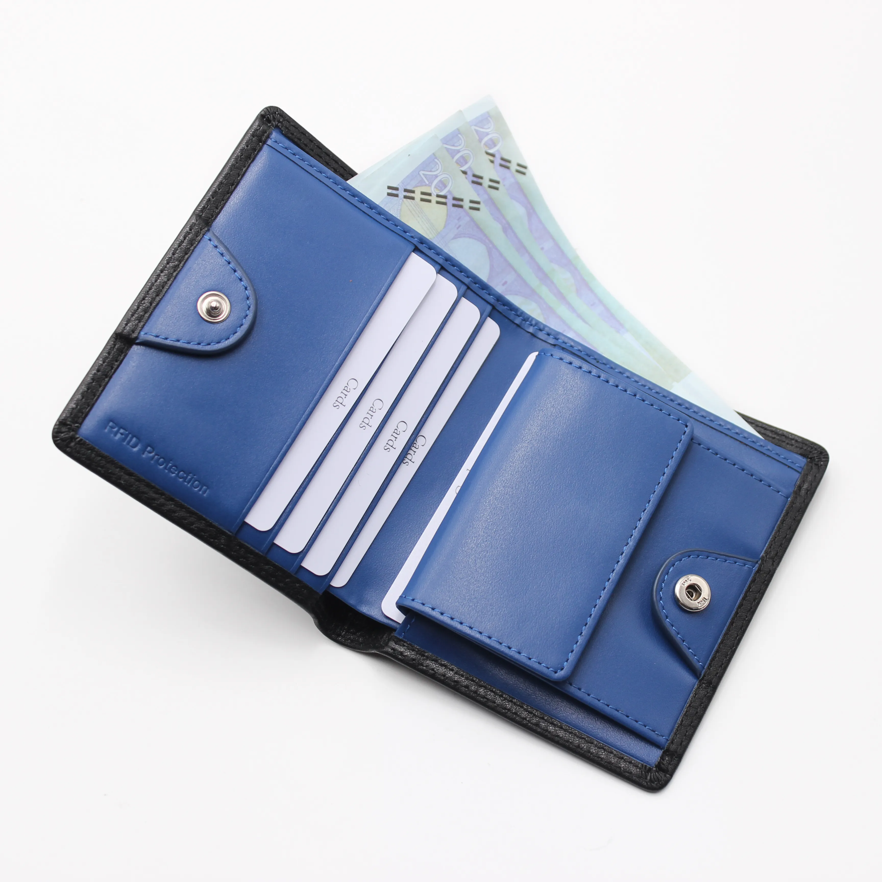 디자이너 RFID 차단 미니멀리스트 프론트 포켓 신용 카드 홀더 슬림 가죽 맞춤형 스마트 남성 지갑 가격