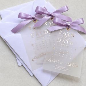 Custom <b>Wedding</b> Save the Date With Photo Personalized Paper Invitation <b>Cards</b> - Product Image 5