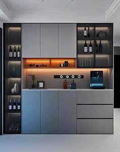 Factory Custom Dining Room <b>Wood</b> Modern Durable Storage <b>Cabinet</b> for Home Bar Kitchen Living Room & Hotel Use - Product Image 2