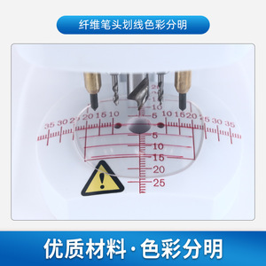 Marcador permanente Staedtler, punta roja F, secado rápido, Lumocolor, para herramientas de procesamiento de gafas - Product Image 2