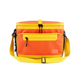 Sac isotherme de pêche OEM 15L en polyester imperméable, isolé, amovible, avec fermeture éclair, motif pied-de-poule - Product Image 1