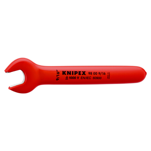 ประแจปากตาย Knipex ขนาด 9/16 นิ้ว 1000 V แบบหุ้มฉนวน ผลิตในเยอรมนี - Product Image 1