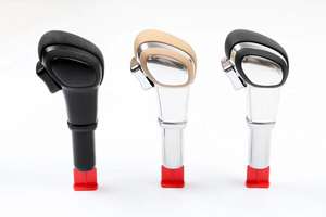 Pommeau de levier de vitesse Handball Handball Décoration intérieure en <span class=keywords><strong>fibre</strong></span> de carbone Accessoires de voiture pour Porsche Cayenne 2011 à 2017 - Product Image 2