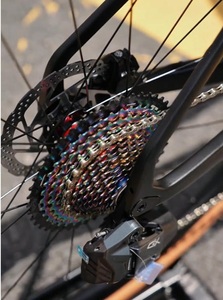 Bicicleta de Carretera Gravel V1 13s Inalámbrica de Fibra de Carbono Xc, 45cm 48cm 51cm 54cm con Frenos de Disco para Adultos Gravel-v1, Wheeltop Gex-13s, Hydr Disc - Product Image 3