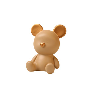 Decorazione in Resina con <span class=keywords><strong>Orso</strong></span> <span class=keywords><strong>e</strong></span> Coniglio Cartoon, per Soggiorno, Mobile TV di Lusso, Mobile Porta Vino, Regalo - Product Image 5