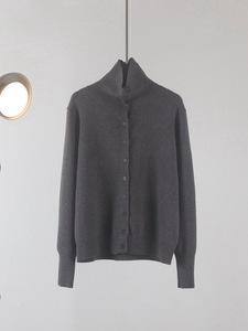 <span class=keywords><strong>Cardigan</strong></span> in Velluto Stile Coreano Andy per Donna, <span class=keywords><strong>Collo</strong></span> <span class=keywords><strong>a</strong></span> <span class=keywords><strong>Scialle</strong></span>, <span class=keywords><strong>Collo</strong></span> Alto, Vestibilità Ampia, Maniche Lunghe, per Autunno e Inverno - Product Image 3