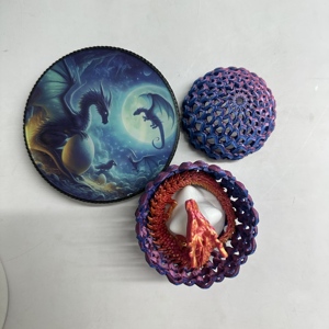3D Printing Floating Dragon Egg Night <b>Light</b> Hollow Touch Control Magnetic Levitating Lamp For Gamer Room Decor - Product Image 6