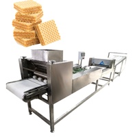 Máquina Semiautomática para Hacer Galletas Wafer, Máquina para Cortar y Rellenar con Crema, Máquina Transportadora para Cortar Wafers, Línea de Producción de Wafers