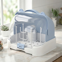 Séchoir de rangement pour biberons, Boîte de rangement et organisateur pour biberons, Organisateur portable pour armoire de cuisine, Séchoir de comptoir durable