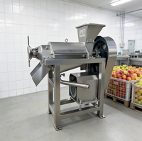 Corrosiebestendige 0,5t spiraalpers met hoge productiviteit, eenvoudig reinigingssysteem, industriële apparatuur voor fruitverwerking