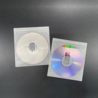 100 pcs/pack OPP Clear Film Non-tissé CD Pouch/DVD Pocket Disc Bag