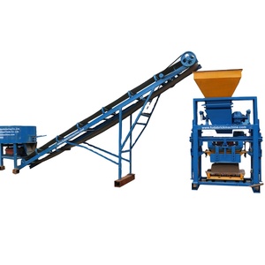 Gạch rỗng xi măng bán tự động và máy làm khối, dây chuyền sản xuất paver lồng vào nhau - Product Image 5