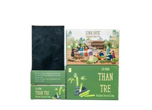 Bamboo Charcoal Hand <b>Soap</b> Premium Cold Processed Peppermint Scent Natural Herbal <b>Whitening</b> Detox Eco-friendly Packaging - Product Image 3