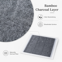 Vente en gros usine de tapis d'apprentissage jetables pour chiens en charbon de bambou et PE, anti-odeur, écologiques, imperméables et anti-fuites, pour l'entraînement des chiots