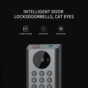 Cerradura Inteligente para Puerta con Video Alexa, WiFi, Huella Dactilar, Contraseña, Llave, Desbloqueo, Cámara, <span class=keywords><strong>Timbre</strong></span>, Control Remoto por Aplicación, Compatible - Product Image 4