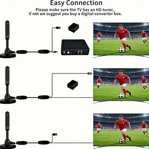 Antena de <span class=keywords><strong>TV</strong></span> Digital de Largo Alcance, Base Magnética, Portátil, para Interiores y Exteriores, Antena HD Digital con Amplificadores, Más Vendida - Product Image 5