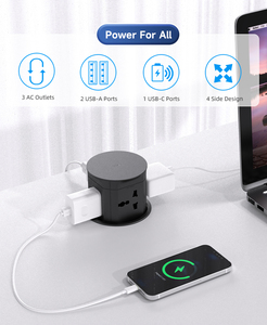 Elektrische Push Pop Up Socket Surge Protector <span class=keywords><strong>Outlet</strong></span> Kantoor Power Strip Desktop Pop Up Met Vier Universele Power - Product Image 4