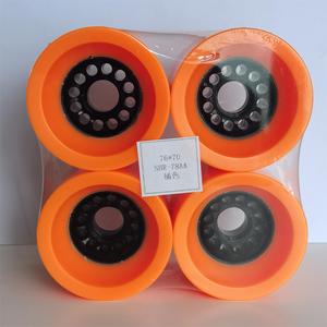 Roues 76x70mm pour longboard de descente, 74A, rebond 95%, qualité de rebond maximale, grand noyau, pour adultes - Product Image 6