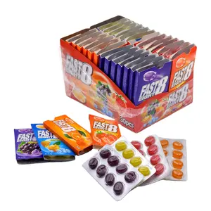 Colorful blister pack fruit flavor hard candy wholesale