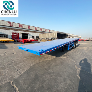 Semirremolque <span class=keywords><strong>de</strong></span> fabricación a bajo <span class=keywords><strong>precio</strong></span>, <span class=keywords><strong>remolque</strong></span> <span class=keywords><strong>de</strong></span> plataforma plana, contenedor <span class=keywords><strong>de</strong></span> envío, semirremolque <span class=keywords><strong>de</strong></span> cama plana con suspensión neumática - Product Image 3