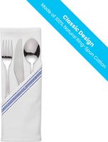Ensemble de torchons de cuisine 100% coton, 40x60, pas cher, essuie-vaisselle à rayures bleues, chiffon de nettoyage