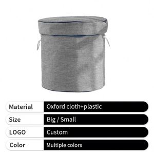Children's Toy <b>Storage</b> Bag Quick-Fold Fabric Organiser for the Home Round <b>Storage</b> <b>Bin</b> - Product Image 2