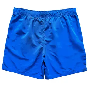 Hot Sale 105g 100% Polyester Elastic Waistband Comfortable Quick Dry Men's Workout Shorts Swimwear Beachwear Men's Swim Trunks