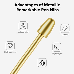 Pointes de remplacement en métal doré pour <span class=keywords><strong>Samsung</strong></span> Galaxy Tab S10 +/S10 <span class=keywords><strong>Ultra</strong></span> S9/S8 // S7/S7/S7 FE/S6/S6 Lite/<span class=keywords><strong>S22</strong></span>/S23/S24 <span class=keywords><strong>Ultra</strong></span> S <span class=keywords><strong>Pen</strong></span> - Product Image 4