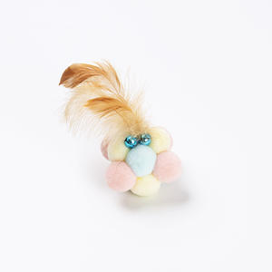 Juguete para Mascotas, Pelota de Peluche con Campana, Resistente a Mordeduras, para Gatitos, Suministros para Gatos - Product Image 6