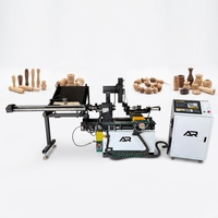 Tour à bois CNC miniature AR70 à grande vitesse avec alimentation automatique du moteur pour la fabrication de perles en bois, de coupelles et de petits objets artisanaux