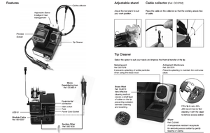 Estación de Retrabajo de Soldadura sin Plomo <span class=keywords><strong>JBC</strong></span> 230V CS-2HF Original con Soldador de Precisión DS360 - Product Image 5