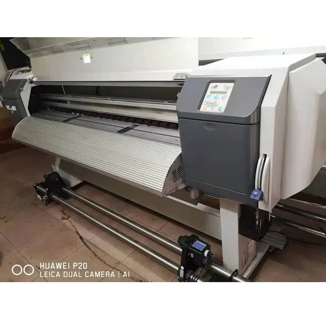 Оригинальный Подержанный экологичный принтер mutoh VJ1638X с печатными головками dx7