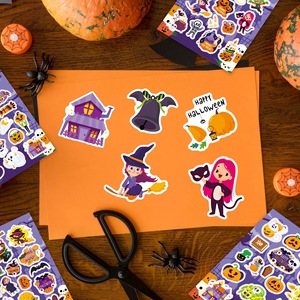 Halloween Series of Custom Decorative Stickers Pumpkin Elves 3D Stickers Self-adhesive <strong>Spooky</strong> Glow-in-the-dark Stickers - Product Image 2
