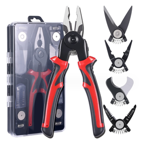 Pince multifonction 5-en-1 robuste et polyvalente, kit d'outils amélioré avec pince à sertir les fils - Product Image 1