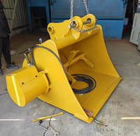 Godet mélangeur hydraulique fiable pour chargeuse compacte, attache de bétonnière mobile