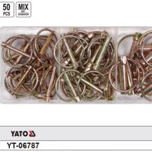 YATO สปริงพิน 50 ชิ้น หัวกลม ผิวมันเงา ใช้งานทั่วไป YT-06787 - Product Image 1