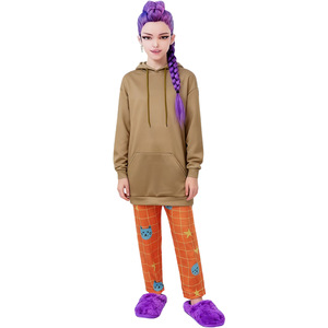 Conjunto de Ropa Infantil K Pop Lumi, Sudadera con Capucha, Pijama para Otoño, Ropa de Casa, Color Sólido, Cuello Redondo, 110cm 120cm 130cm 140cm - Product Image 3
