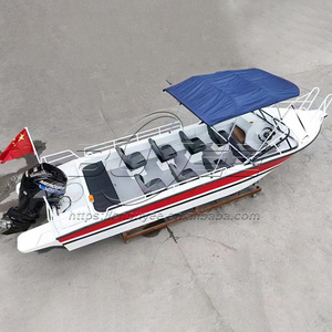 Bateau à coque en aluminium rapide de 23 pieds/7 m avec moteur, 12 passagers, pour le travail aquatique, la pêche et le chargement, bateau rapide à vendre, yacht de luxe - Product Image 3