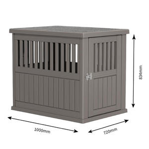 Caseta de plástico para mascotas de diseño de madera al aire libre para interior para perros, venta al por mayor del fabricante - Product Image 6