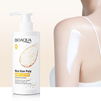 Crème hydratante et lissante pour le corps à base de pulpe de riz BIOAQUA, produits de beauté pour soins de la peau, étiquettes privées OEM ODM