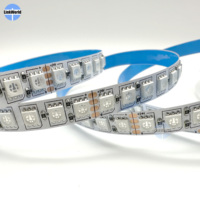 Bande lumineuse LED RGB flexible à haute efficacité SMD5050 Multicolore 5V 12V 24V Étanche Décoration Bande lumineuse LED RGB intelligente 5050
