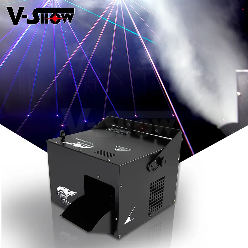 Haz de luz láser Luz de niebla de la máquina de 900W de efecto de etapa de Control remoto inalámbrico de Control DMX máquina de fumar