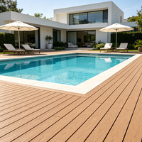 Planches de terrasse en composite WPC imperméables et antidérapantes, résistantes aux UV, pour bord de piscine