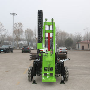Portable 0-200 mètre de profondeur plate-forme de forage de puits d'eau à quatre roues petite plate-forme de forage de puits d'eau de <span class=keywords><strong>pneu</strong></span> - Product Image 2