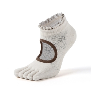 Bán Sỉ <span class=keywords><strong>Lacy</strong></span> Đầy Đủ Ngón Chân Backless Vớ Yoga Cho Phụ Nữ Năm Ngón Tay Tách Chống-Vớ Trượt Cho Tập Thể Dục Trong Nhà - Product Image 4