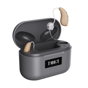 JINGHAO New D26 16 Channel Rechargeable Ear <strong>Hearing</strong> <strong>Aids</strong> Batteries Display Stand <strong>Case</strong> With High-definition Digital Displays - Product Image 1