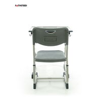 Ensemble bureau et chaise pour étudiant universitaire, hauteur fixe, mobilier scolaire moderne, structure métallique, table d'étude individuelle pour salle de classe
