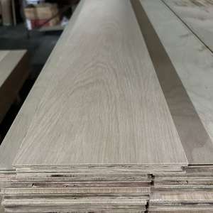 เชฟรอนไม้เชิงวิศวกรรมพื้นไม้ปาร์เก้ลวดเคลือบยูวีสีขาวแปรงโอ๊คพื้นไม้<span class=keywords><strong>ลอย</strong></span> - Product Image 1