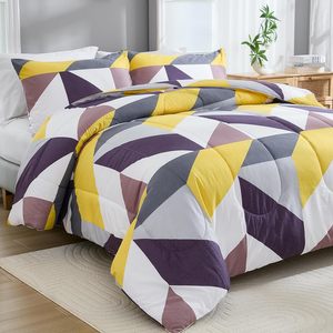 Phong cách phương Tây hình học <span class=keywords><strong>Teal</strong></span> màu xám ngọc Lam 3 mảnh <span class=keywords><strong>Comforter</strong></span> đặt allseason xuống - Product Image 4